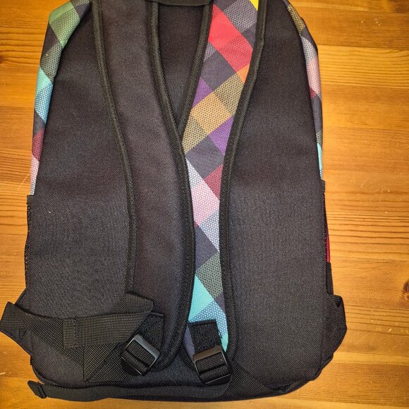 *Flash Sale half off lowerst price* backpack colorfull checkered rainbow school - Picture 9 of 11